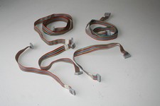 USED IDC Rainbow Wire Flat Ribbon Cable 16-Pin 2.54mm Pitch 5Pcs varying lengths