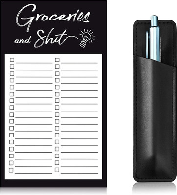 Grocery List Pads Funny Memo Notepad Magnet Refrigerator Notepad with 1 Piece Pe