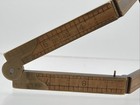FULL BOUND VINTAGE BOXWOOD & BRASS NO. 32 1/2 CALIPER RULE — photo 2