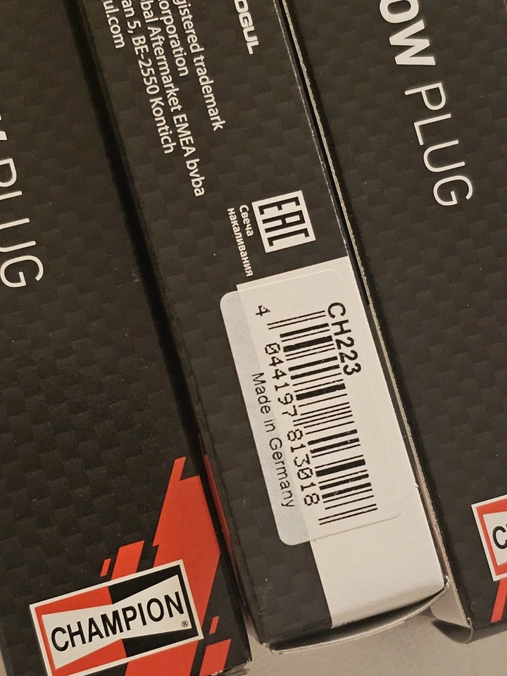 4XNEW GLOW PLUGS CHAMPION 1.3CDTI SUZUKI SWIFT IGNIS 18550M86J0 1855084E50 CH223 - Image 3 of 4