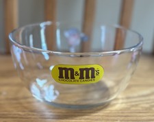 Vintage M&M s Chocolate Candies Glass Bowl Fo...