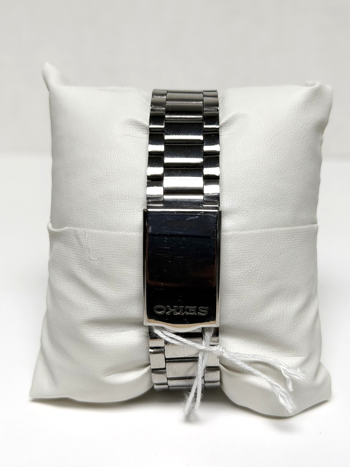 Seiko 5 Silver-Tone Automatic Grid-Pattern Dial W… - image 3