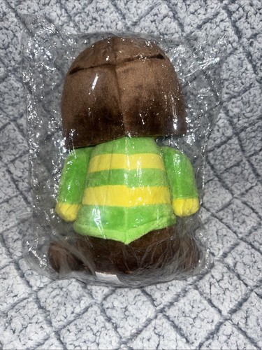 Undertale Chara Muñeca de Peluche Juguete Relleno Rayas Suaves Camisa Amarilla y Verde - Imagen 2 de 6