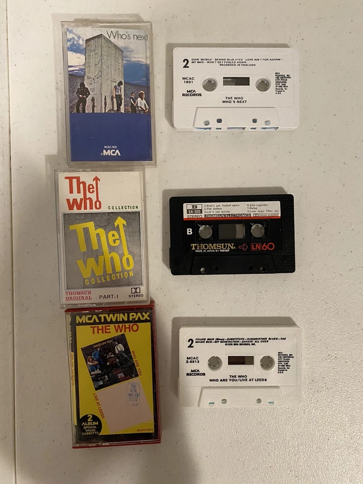 The Who Lot Of 3 Cassette Tapes Who’s Next, MCA Twin Pax, Collection Part 1 Nice - Image 4 of 4