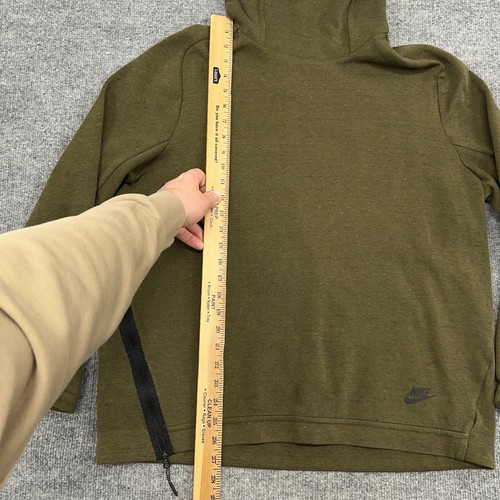 Nike Hoodie Mens Large Green Sportswear Tech Fleece Funnel Neck Sweatshirt READ - Picture 7 of 13