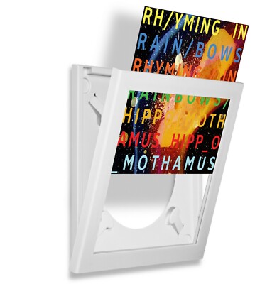 Art Vinyl Play & Display - White - LP Flip Frame with UV Protection