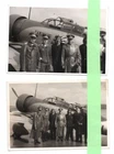 2 x Photo German Soldiers with Japanese Kamikaze Aviator Plane 1937