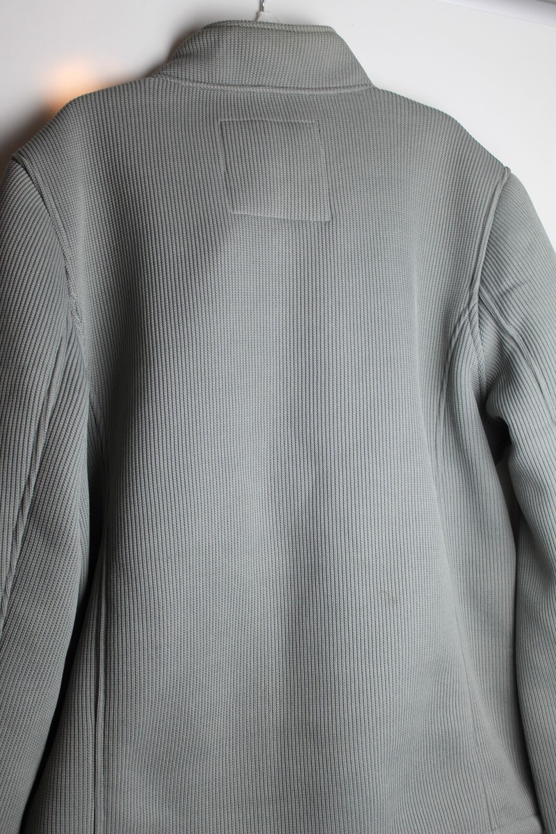 Gerrry Men's Gray Ribbed Knit Jacket Lined Size XL | eBay