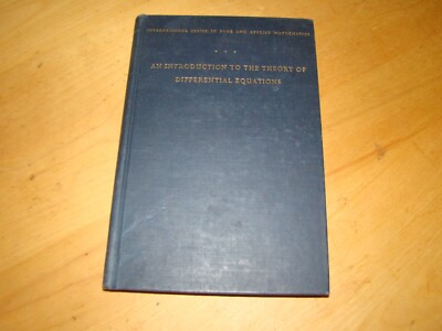 INTRODUCTION THEORY DIFFERENTIAL EQUATIONS LEIGHTON HC 1952