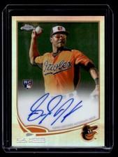 2013 Topps Chrome #154 L.J. Hoes Rookie Autograph Refractor