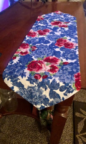 Table Runner Handmade Unlined Heritage Floral Pioneer Woman Fabric 9" x 32"