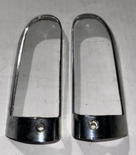1950 Hudson Commodore Parking Light Bezel Chrome Left 21507 Lh 21606 Rh