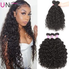 UNice Hair Cambodian Water Wave 3 Bundles Human Hair Extensions Weaves Wet Wavy