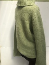 Vintage New Amore Sweater Mohair Jumper Sweater Turtle Neck Olive Green M NWOT