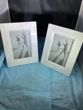 Threshold  Ivory photo frame 4 x 6 Wall Mount Free Standing Table Top Set of 2