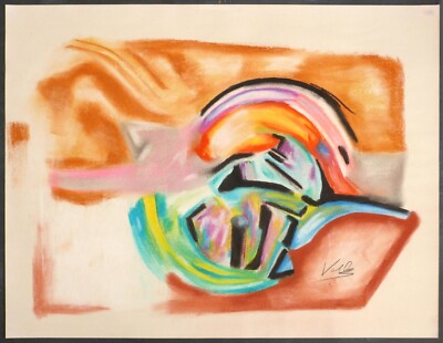 Larry Volk drawing: ''untitled pastel'' 20'' x 26''
