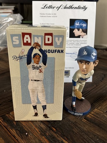 Sandy Koufax Signed 2024 Dodgers Bobblehead SGA PSA Authentic Autograph - Picture 4 of 6