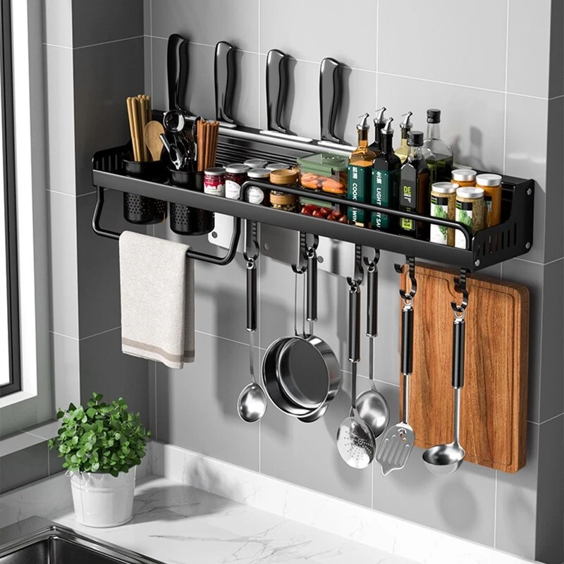 Spice rack outlet shelf wall