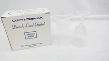 W.M Dalton French Lead Crystal Unit No. 2 Wine Glasses Set of 2  S1