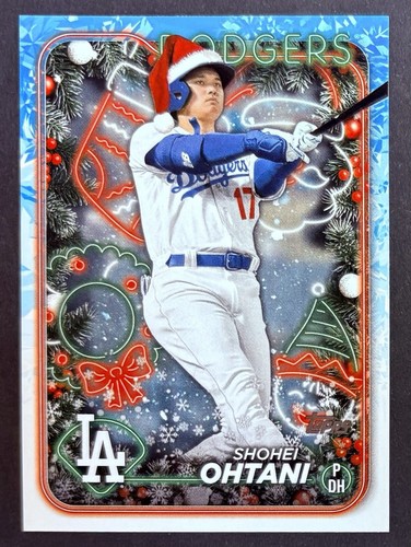 2024 Topps Holiday Shohei Ohtani Santa Hat SP Image Variation Dodgers #H1 🎄