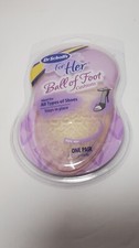 Dr. Scholl's FOR HER Ball Of Foot Cushions Clear Inserts One Pair Sizes 6-10 New
