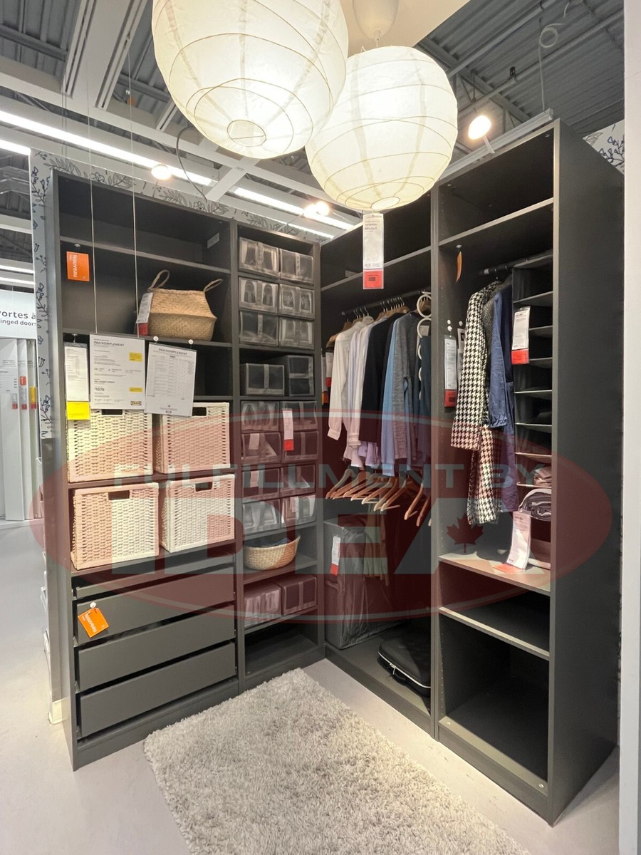 New IKEA KOMPLEMENT Clothes Rail Dark Gray 50x35 cm (19 5/8x13 3/4