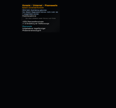 Star Trek Online Plasmawelle Universal Konsole Plasmaschaden | PC