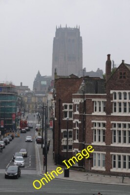 Photo 6x4 View to Liverpool's Anglican Cathedral View along Hope Street t c2014