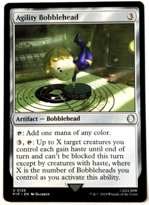 MTG アジリティのボブルヘッド/Agility Bobblehead シリアル MTG Agility Bobblehead Universes Beyond: Fallout 0126 NM | eBay