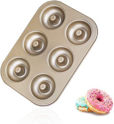 Ihanini Doughnut Pan Non-Stick mini holes High Carbon Steel Donut Baking  Mold