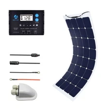 110W 12V Flexible Solar Panel Kit W/ 20A PWM Charge Controller