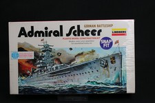 XS082 LINDBERG 1/800 maquette bateau 841 841-44 German Battleship Admiral Scheer