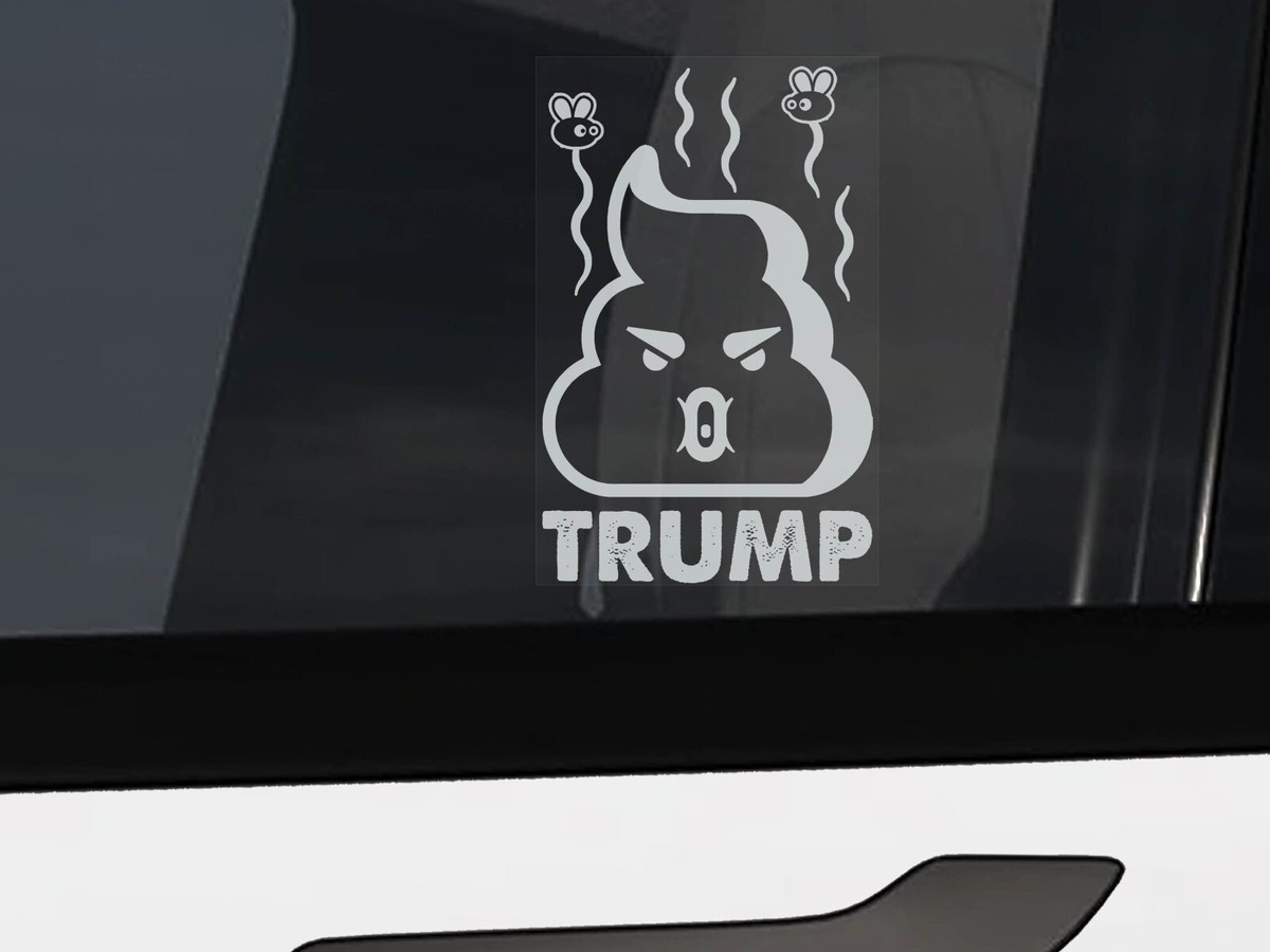 Anti Trump Protest Sticker - 5 Inch Vinyl Bumper Decal