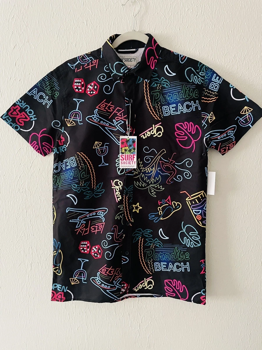 Surf Society By Drill Clothing Paradise Beach Men s Medium Shirt