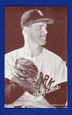 1947-66 Exhibits Tony Kubek Dark Background NM MT