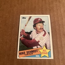 1985 Topps Mike Schmidt Philadelphia Phillies All Star 714 Free Shipping 