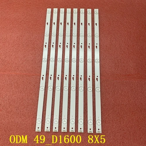 8pcs LED strips for Hitachi 49E30 49D1600 49HR332M05A0 V4 4C-LB490T-HR4 49U3600C - Picture 11 of 12