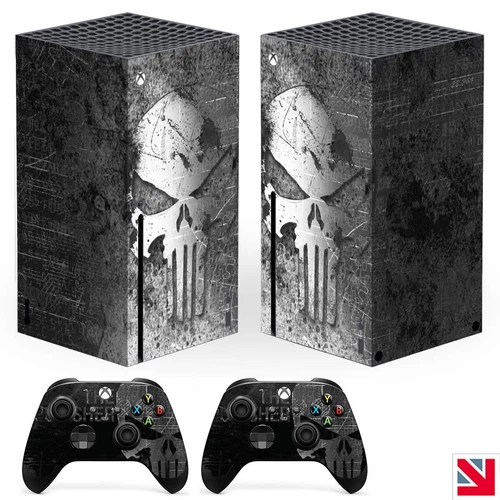 The PUNISHER XBOX SERIES X Skin Decal Vinyl Sticker Wrap