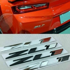 1x Brand New Zl1 Zl 1 Trunk Badge Emblem Rear Hood Nameplate Sticker For Chevy