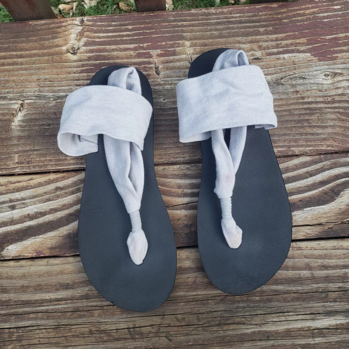 Sanuk Women's SLING ST Sandals - Gray - Size 8 USA