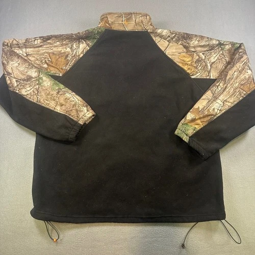 Habit Mens Fleece Jacket XL Realtree Camo hunting Full Zip FJ1229 Anthracite image 9