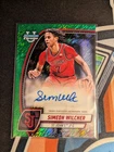 2024-25 Bowman U Chrome Prospect Autographs Simeon Wilcher #71 Green Shimmer