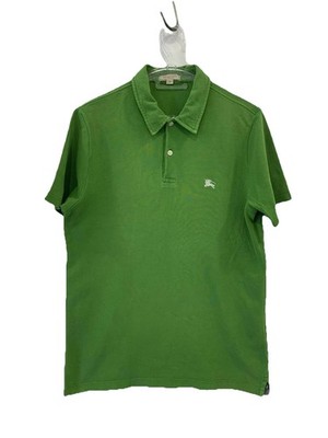 Burberry Brit Men's Polo Shirt Green Size M Medium Logo