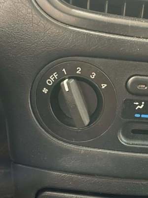 3D Printed Honda Civic Del Sol AC Fan Speed Knob Replacement (1993-1997) - Black
