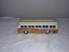 Vintage Tin Continental Trailways Silver Eagle Bus Friction Toy Japan Super Set