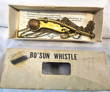Boatswain Call Whistle with box & instructions