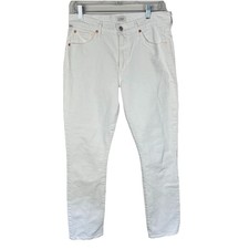 Citizens Of Humanity Skyla Jeans Size 28x28 White Straight Leg Organic Cotton