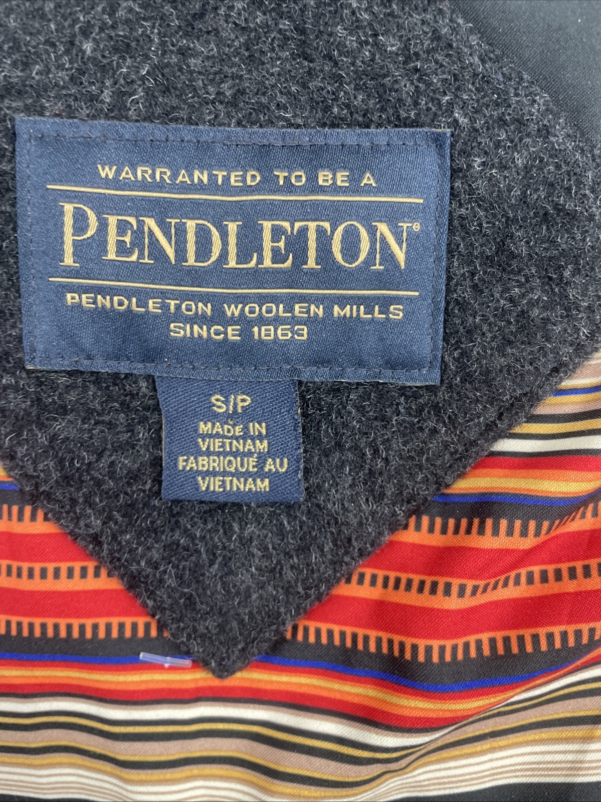 Pendleton Wool Coat Jacket Size Small - image 3