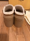 NWT 100% Authentic FENDI Shearling Buckled Heels Slip Ons Clogs Suede Leather 40 — photo 7