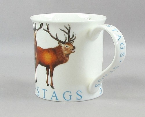 Dunoon STAGS Mug Fine Bone China By Richard Partis 3.5" (9cm) - Picture 3 of 9